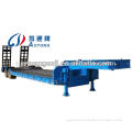 China 2 or 3 axles 80ton flat low bed semi-trailer truck trailer with ladder and mudguards manufacturer